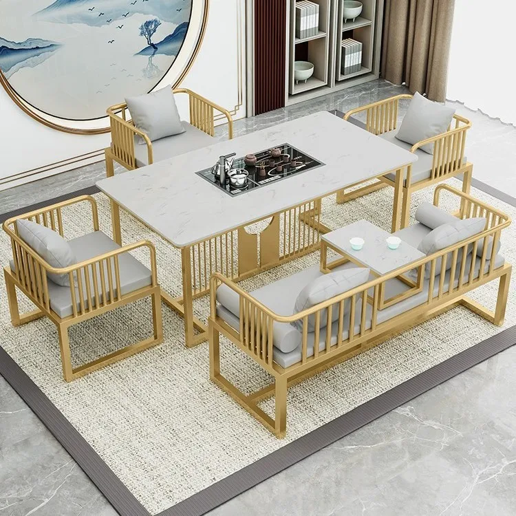 Commercial office tea table and chair combination tea table  set integrated tea table private room