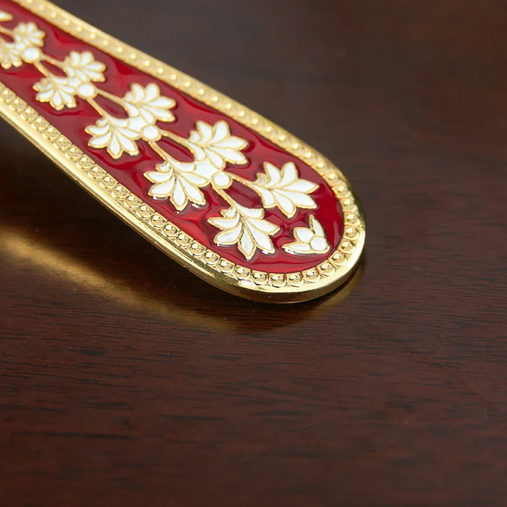 HTISOK Hochwertiges Legierungs-Gebetskreuz mit Emaille-Bemalung, Orthodoxes Handkreuz für religiöse Rituale und Gebetszwecke – Detail 6