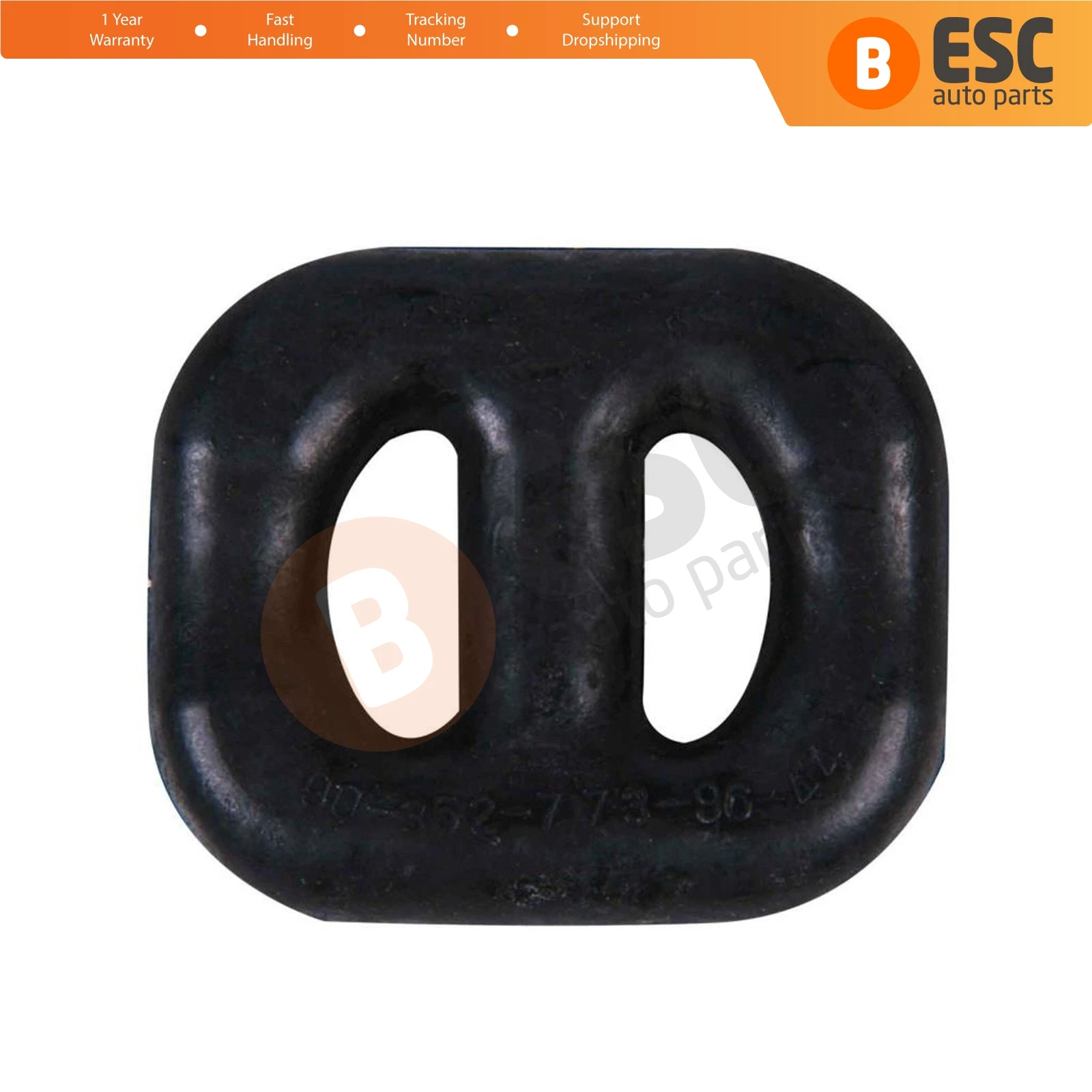 ESC Auto Parts ESP6 1 Piece Exhaust Rubber Rear Clamp Silencer for Saab Daewoo Opel: 852723 Fast Shipment Ship From Turkey