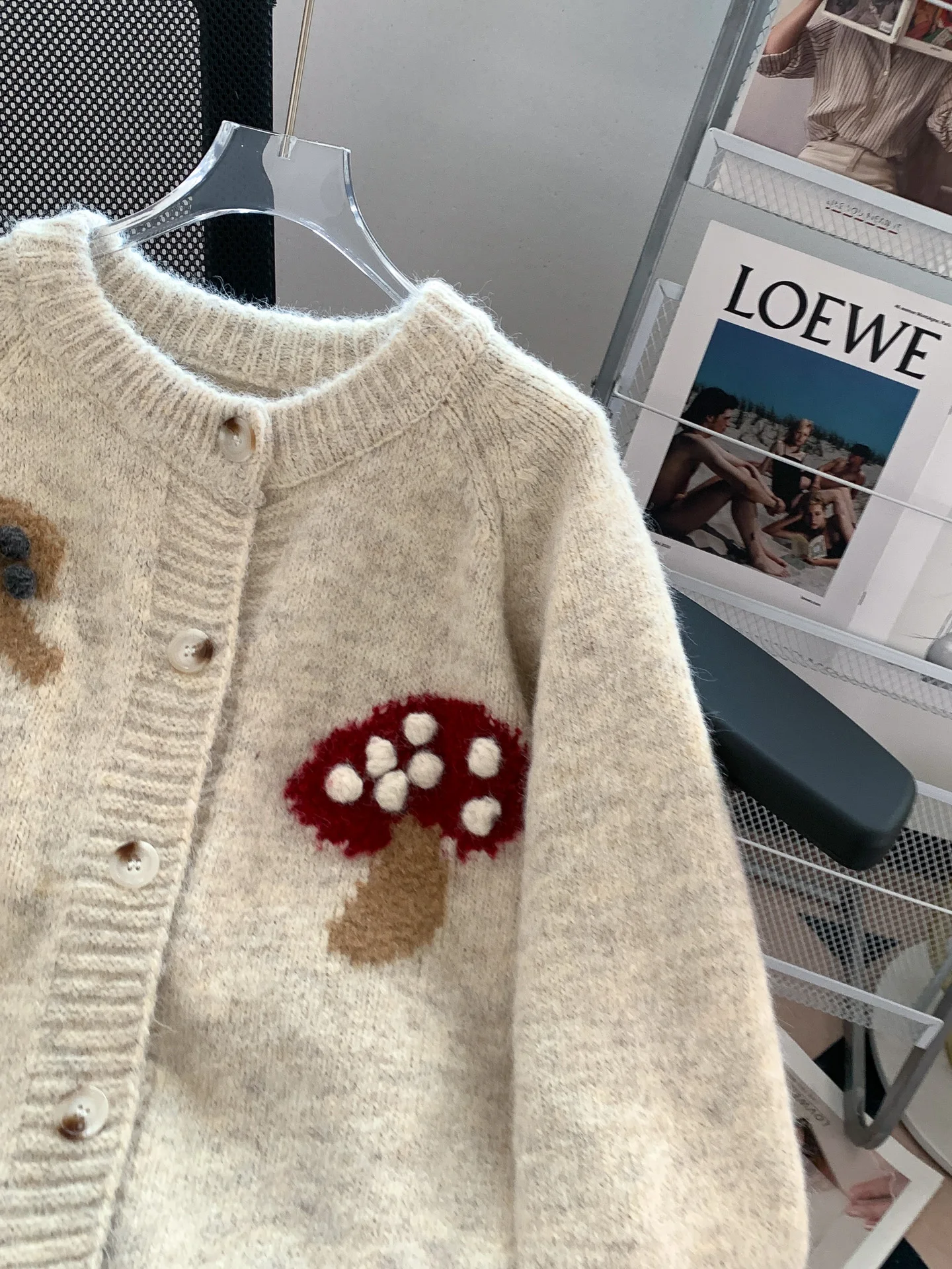 2026 primavera outono bonito camisola casaco cardigan feminino nova moda bordado camisa de malha topo na moda