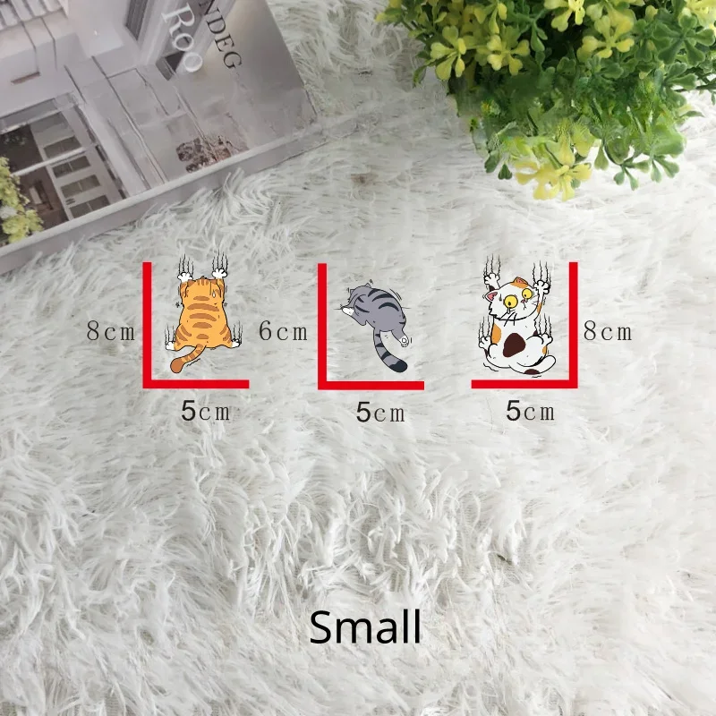 New Reflective Stickers Creative Cute Cartoon Catching Pet Cat Car Reflective Stickers Catching Mask Strips Car Accessories