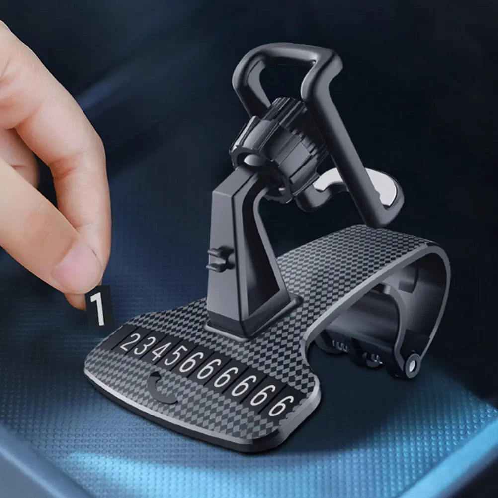 

1Pcs Car Phone Holder Dashboard Mount Premium Material 360 Degree Rotation Universal Car Phone Rack GPS Navigator Bracket