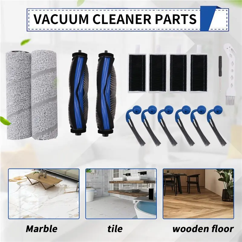 

A13G-Accessories Kits For Ecovacs Deebot X11 Omnicyclone/X11 Pro Omni/X11 Pro/X11 Vacuum Cleaner Parts Main Brush Mop Roller
