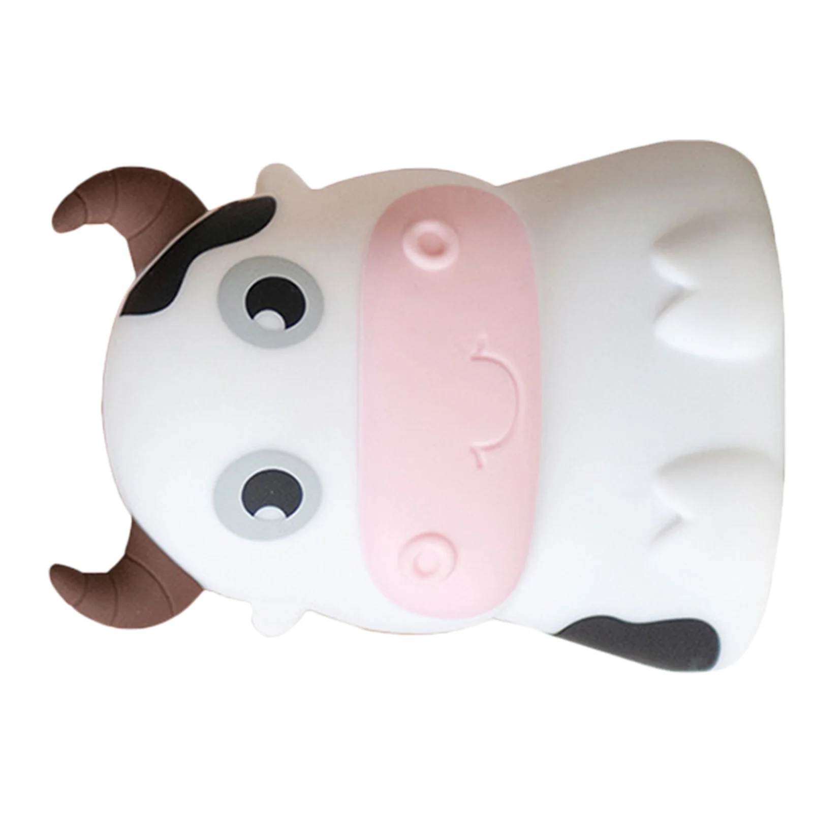 

Adorable Cow Night Light Silicone Tabletop Lamp for Room Decor Romantic Glow Bedside Night Light Desktop Lamp Decor