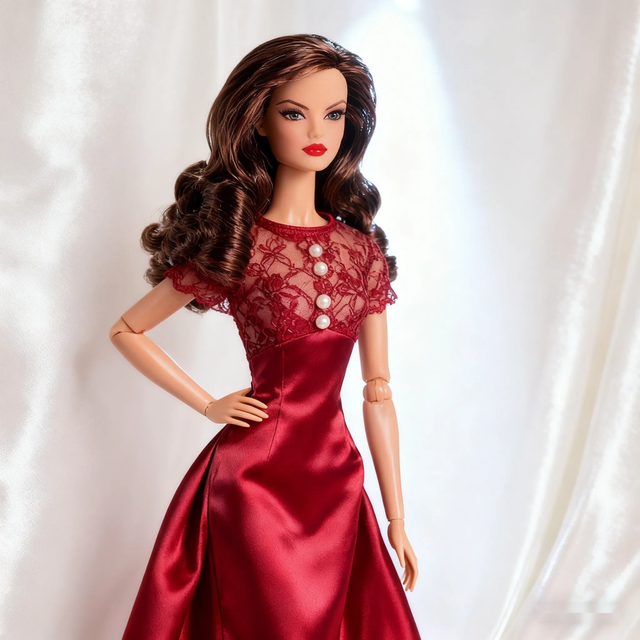 12.6inch Realistic Collectible BJD Doll - Fashion Model Ball Jointed Doll with 12 Joints for DIY Crafting (No Clothing