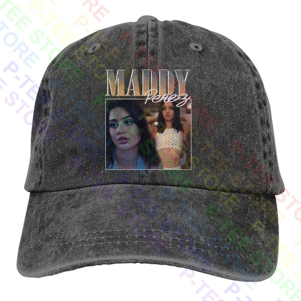 Alexa Demie Maddy Perez Euphoria Rap Hip Hop Washed Denim Baseball Cap Trucker Hats Rare Splicing