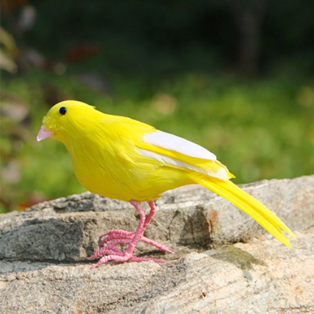 

animal figures for kids baby children gifts Home store shop hotel restaurant cafe bar decoration simulation canary bird model