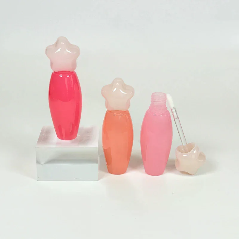 Transparante lipglossbuis Dikke staaf Grote borstelkop Lege fles Lippenglazuurcontainer