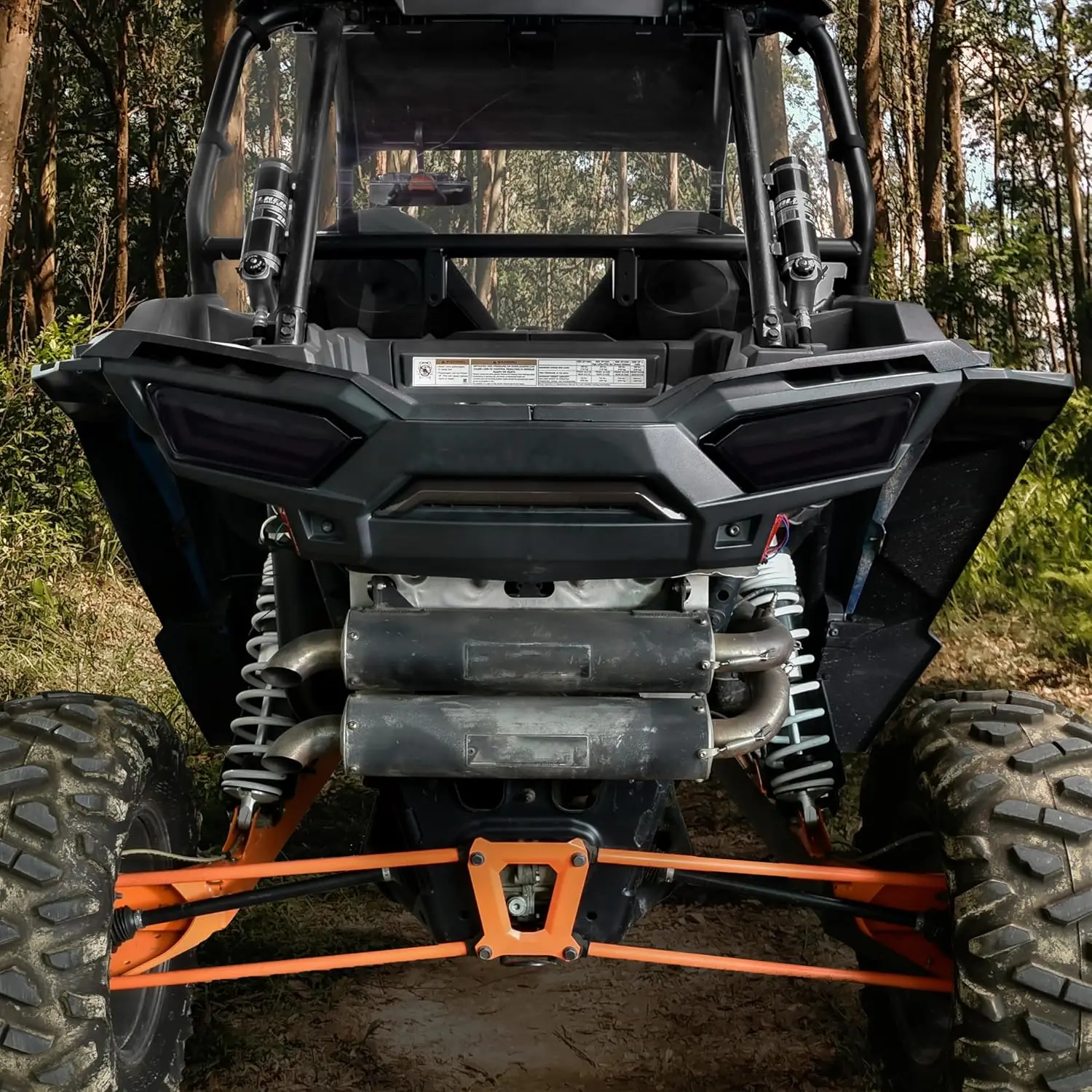 Smoked Black LED Rear Brake Lights for Polaris RZR 900/1000/XP 2014-2023 (2PCS)