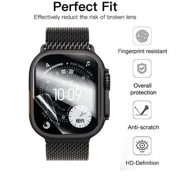 Snadná instalace hydrogelové fólie pro Apple Watch Ultra 3 49MM S11 42/46MM SE 3 40/44MM měkké TPU ochranné fólie na displej, čiré fólie 10 nejlepší prodej Displej pro Apple Watch Series 3 42mm - №10