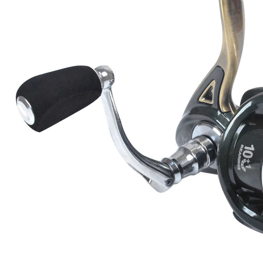 10+1BB Sea Fishing Spinning Reel Saltwater Aluminum Spool 5.1:1 Gear Ratio High Speed Freshwater Carp Bass Pike Trout