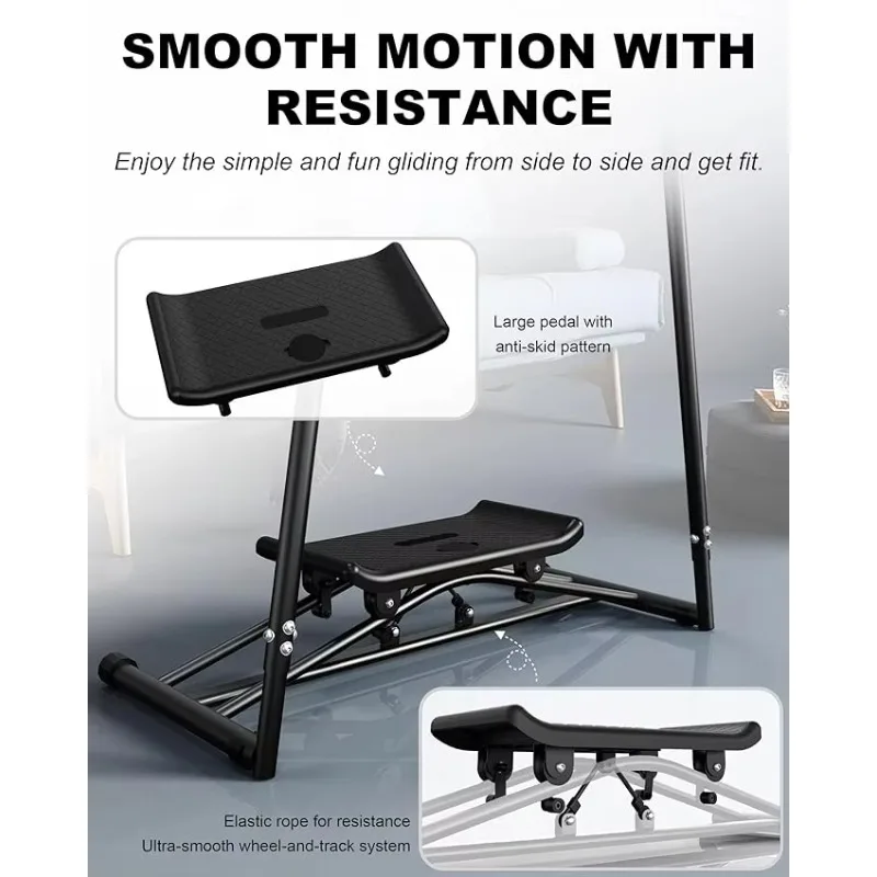 لعبة تزلج صغيرة داخلية لعام 2025 مع حبل مرن للتدريب على المسار المزدوج