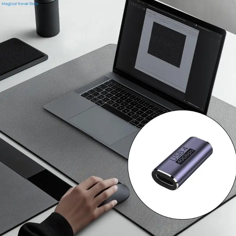N2UB Extension Adapter 40gbps 100W USB C to USB C Extension USB4.0 Female To Female