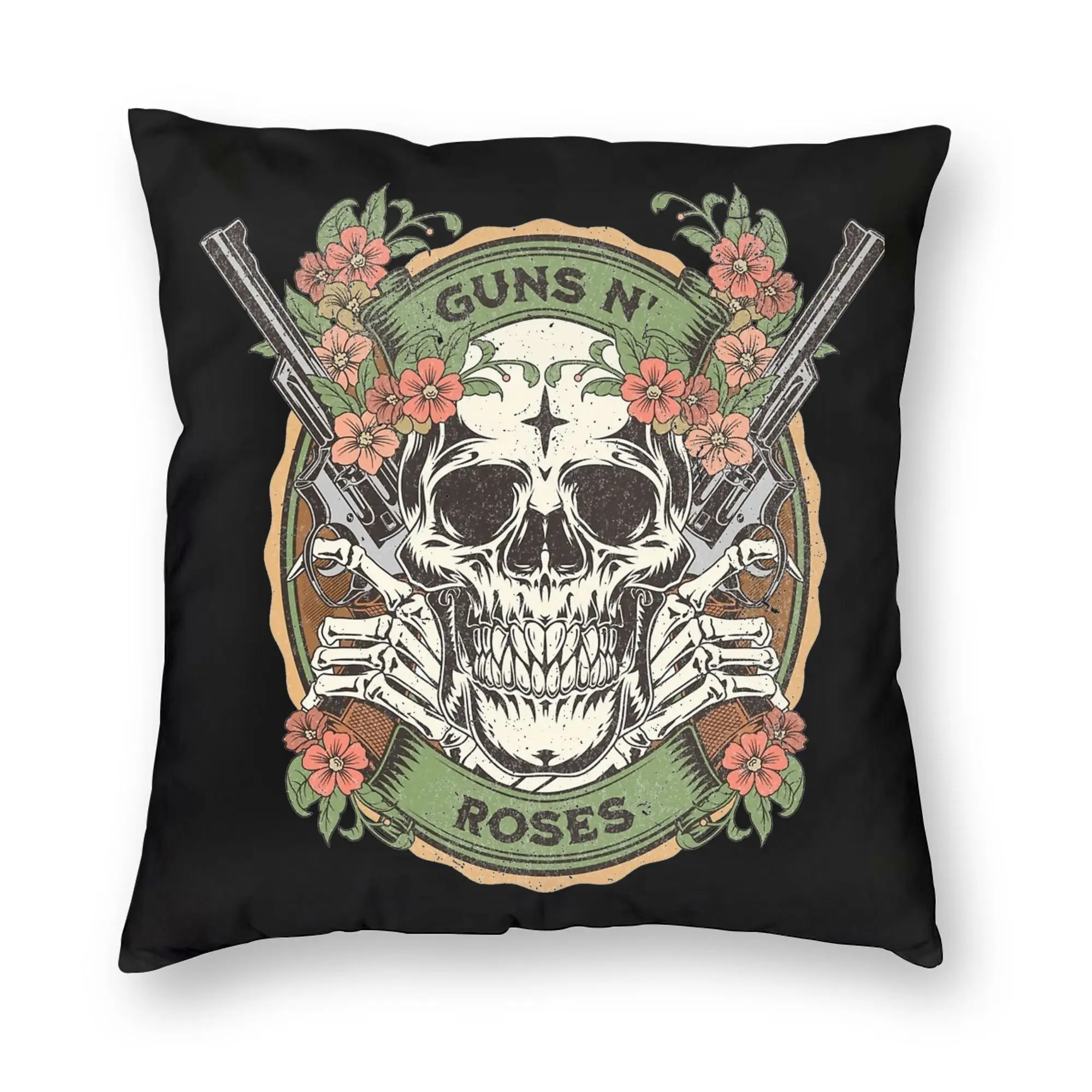 Rock Music Band G-Guns N Roses Pillowcase Printed Fabric Cushion Cover Gift  Pillow Case Cover Home Dropshipping 18''