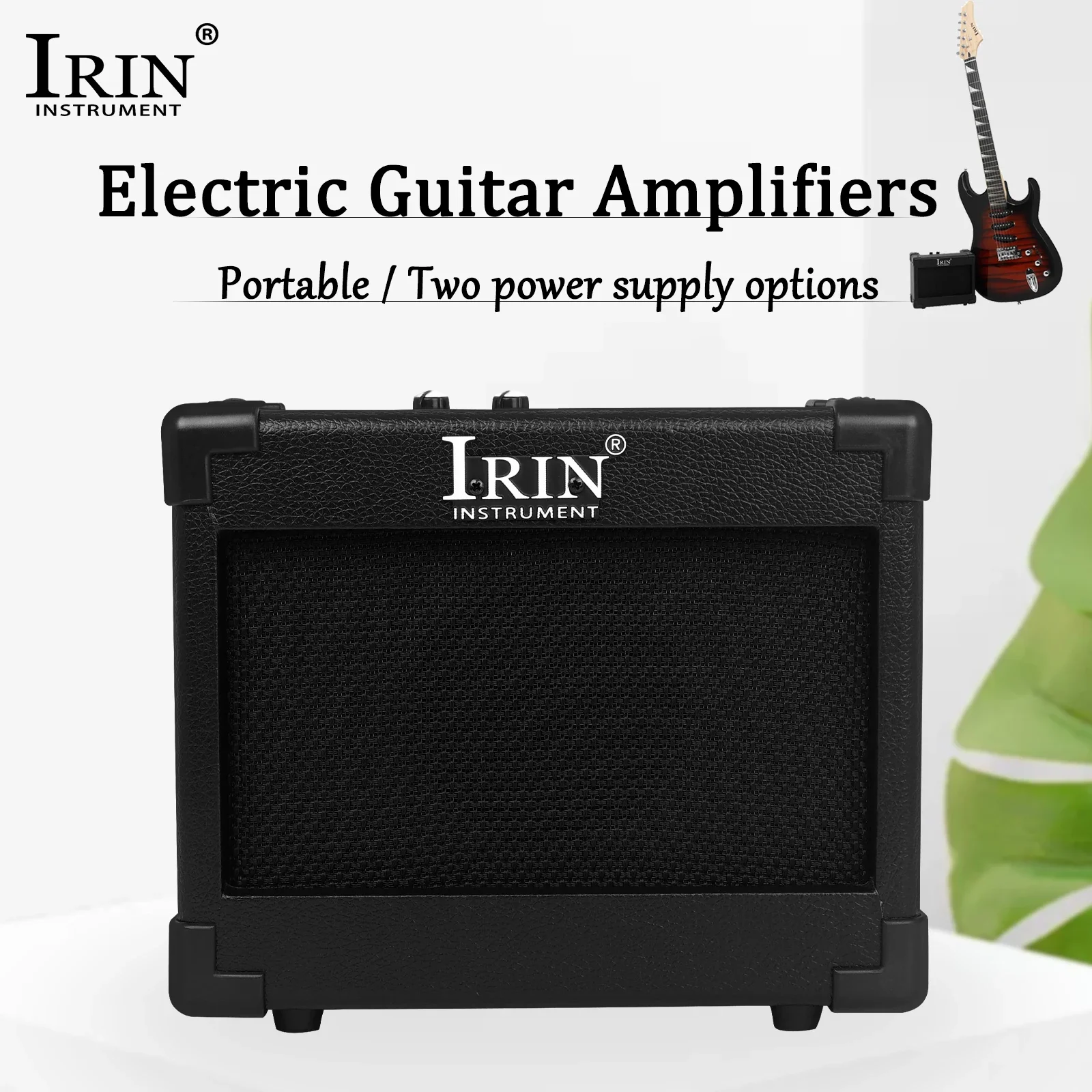 

Гитарный усилитель IRIN, мини-электрогитара, бас-усилитель, динамик, портативное аудио, два варианта источника питания, аксессуар для электрогитары