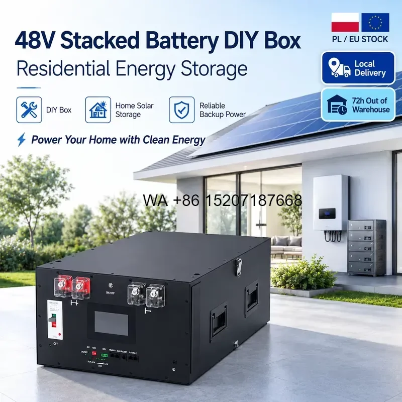 Wmwmnu for Poland Self Pickup 48V 16kWh A Grade Lithium Battery with JK V19 BMS Heating Function Optional Wheels and Stacking