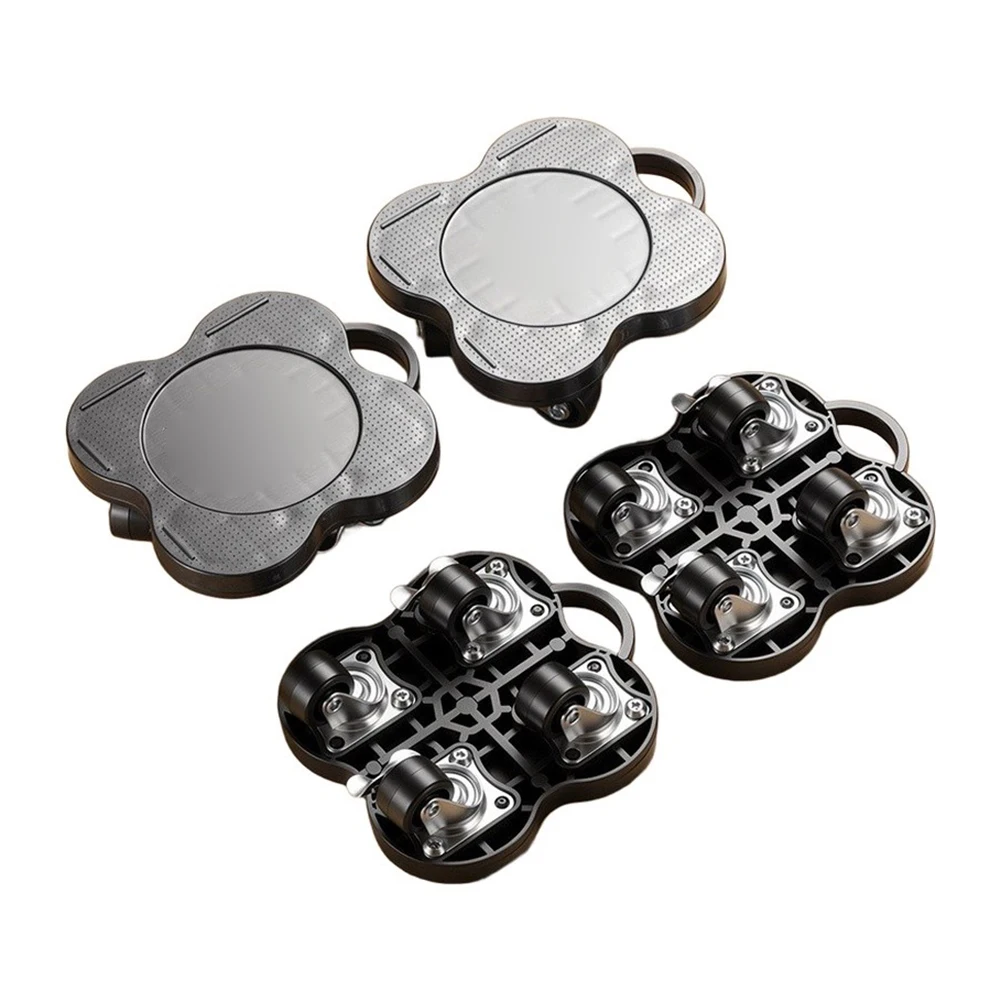 Furniture Moving Kit 4 pcs 115 x 132 mm 360 Rotation Casters for Effortless Furniture and Appliance Movement Tasks