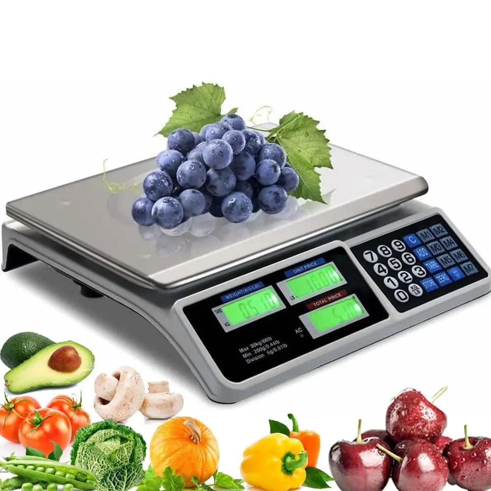 

40KG/88lb Digital Price Computing Scale for Kitchen, Produce, Meat Store