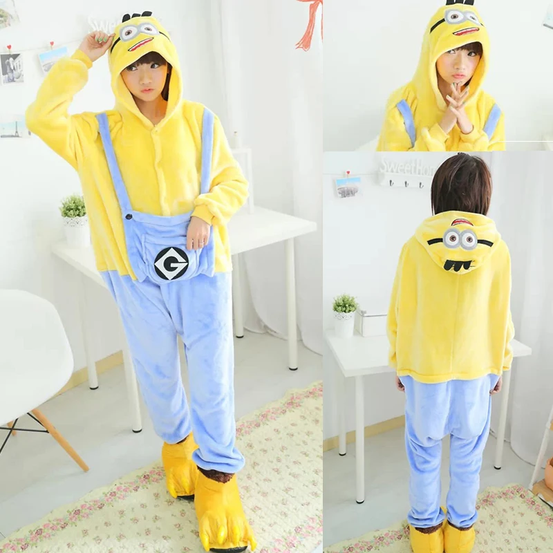 Adults Unisex Kigurumi Pajamas Onesies Family Pijama Winter Flannel Cartoon Cosplay Halloween Costumes Pyjamas Gift