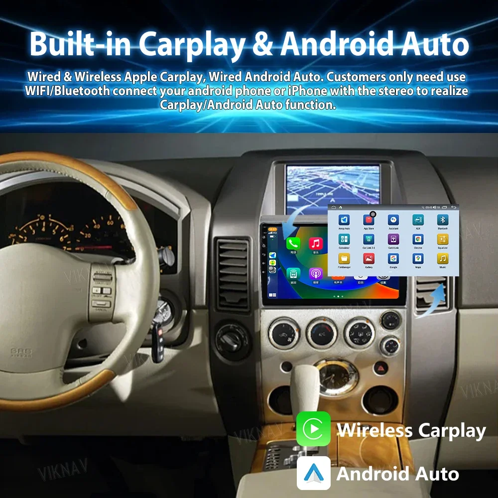 Latest Android Car Radio For Nissan Patrol Y61 Y62 Armada Infiniti QX56 2002-2020 Audio Stereo Multimedia BT GPS Navigation Unit