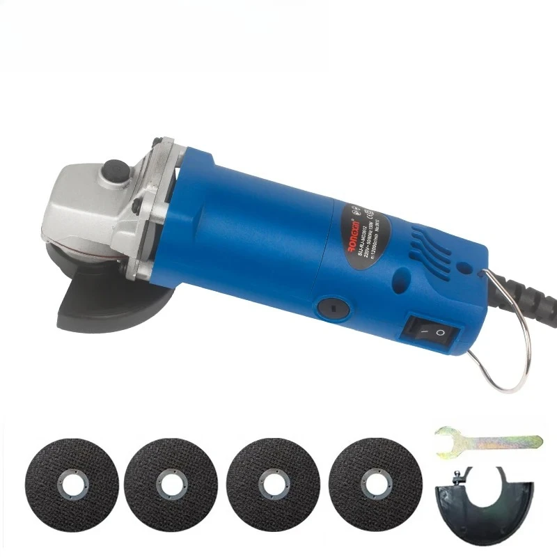 Mini Electric Angle Grinder 6 Speed Small Polishing Machine 75mm Cutting Machine Portable Polisher Cutting Metal Wood
