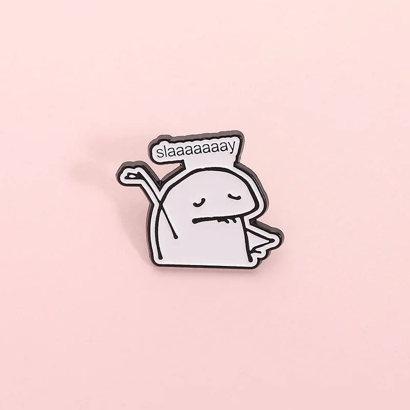 مضحك الإسبانية إقتباس المينا دبابيس التحكم الآلي Slaaaaaaay دبابيس معدنية شارة التلبيب الملابس والاكسسوارات مجوهرات أصدقاء الهدايا #5