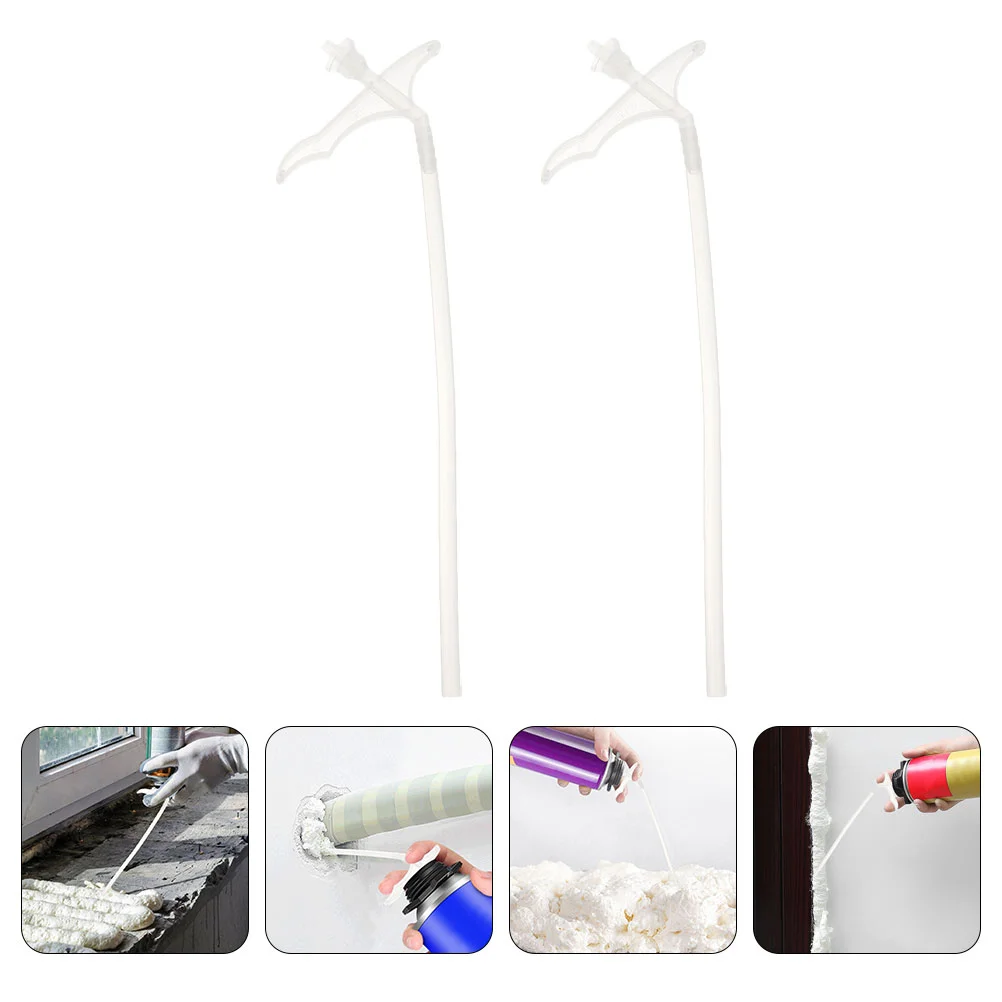 10 Pcs Foam Hose Piping Nozzles Spray Wide Replacement Tubes Can Disposable Extension Tips Hair Fiber Applicator Plastic Epoxy