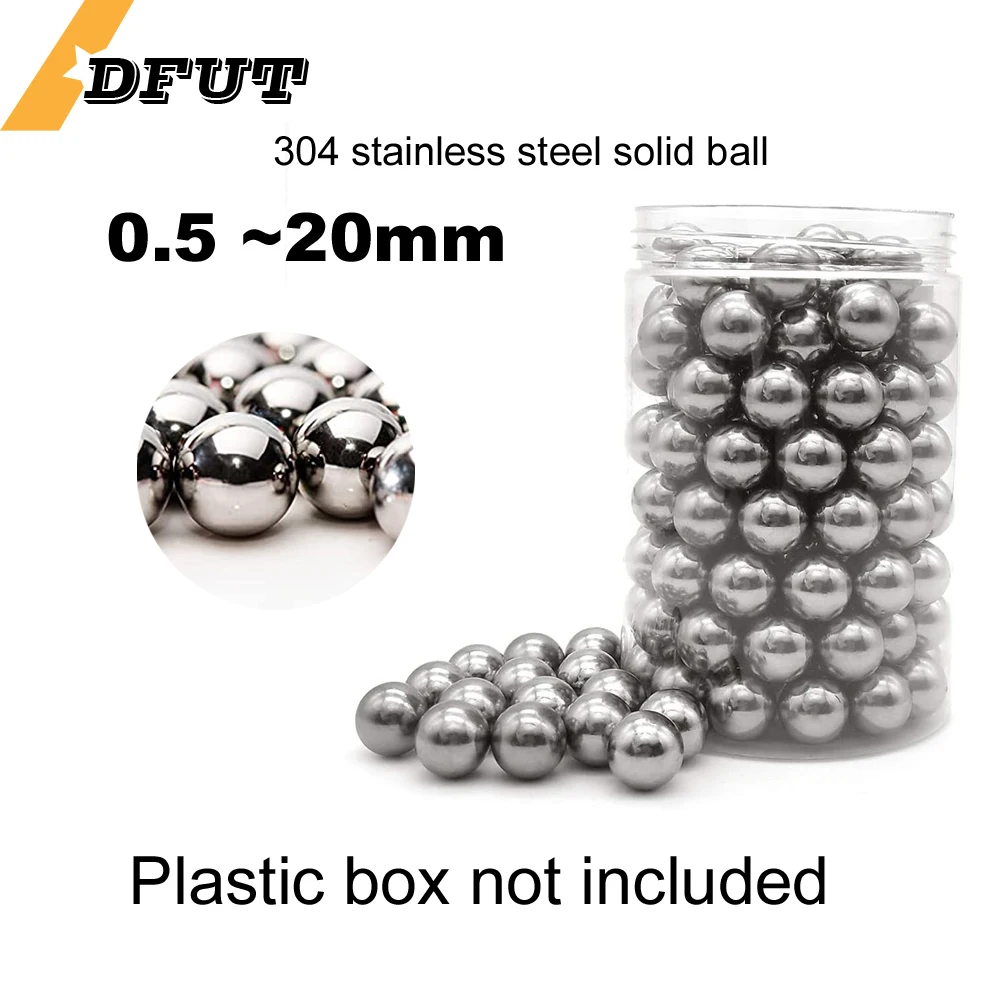 High precision 304 Stainless Steel Balls 3mm 4mm 5mm 6mm 7mm 8mm-20m\'m for Ball Bearings Steel Beads Slingshot Ammo Solid Ball