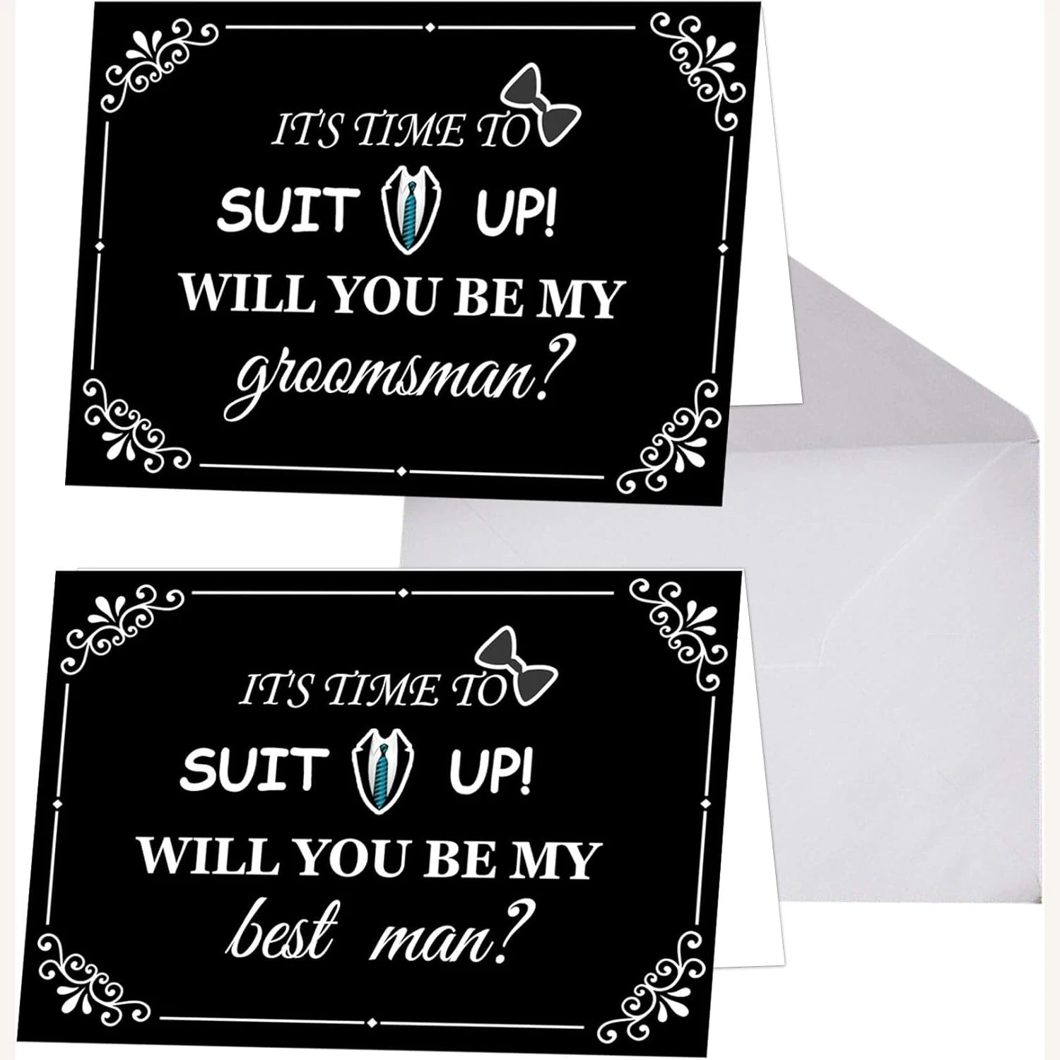 Groomsman Proposal Cards Bundle 8 Funny Will You Be My Groomsman Cards 2 Best Man Cards With 10 Envelopes for Wedding Invitation