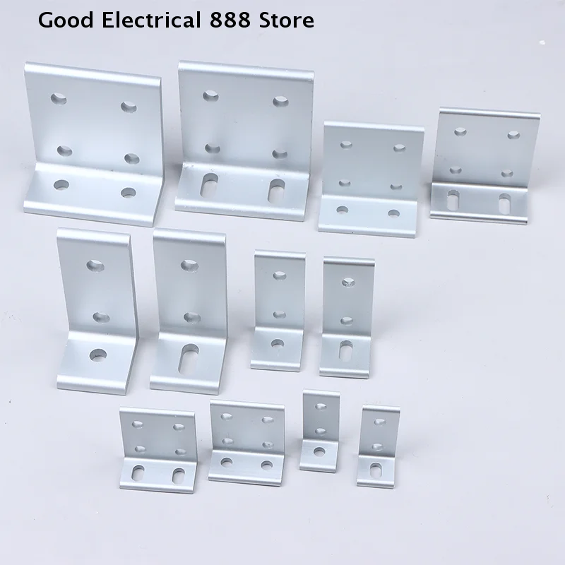 【GE】Perfil de Aluminio, Conexión Vertical Ajustable, Lado Desigual, Conexión de Ángulo Recto de 90 Grados, Accesorios de Fijación