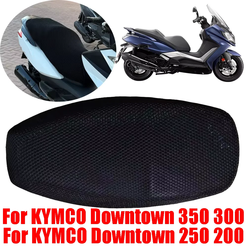 For KYMCO Downtown 350 300 350i 300i 250 200 Motorcycle Accessories Mesh Seat Cushion Cover Protector Case Insulation Seat Cover
