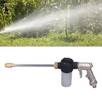 Adjustable Garden Hose Spray Nozzle Lawn Watering Wand Car Wash Foam Sprayer High Pressure Cleaning Tool for Outdoor Plants