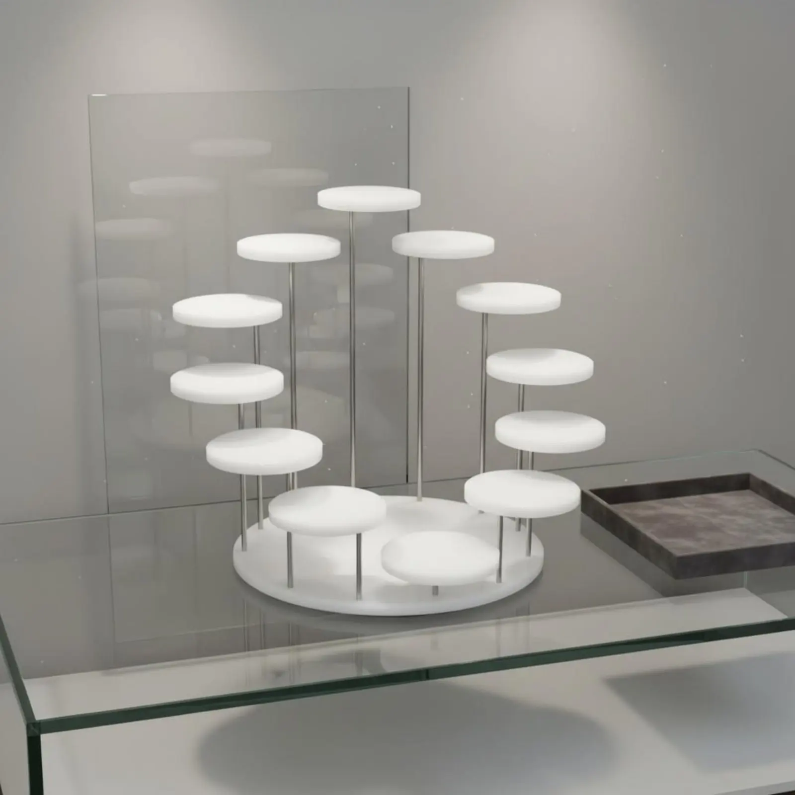 multi-tier-display-stand-versatile-use-acrylic-jewelry-holder-round-pastry-stand-easy-assembly-for-retail-shop-commerce-display