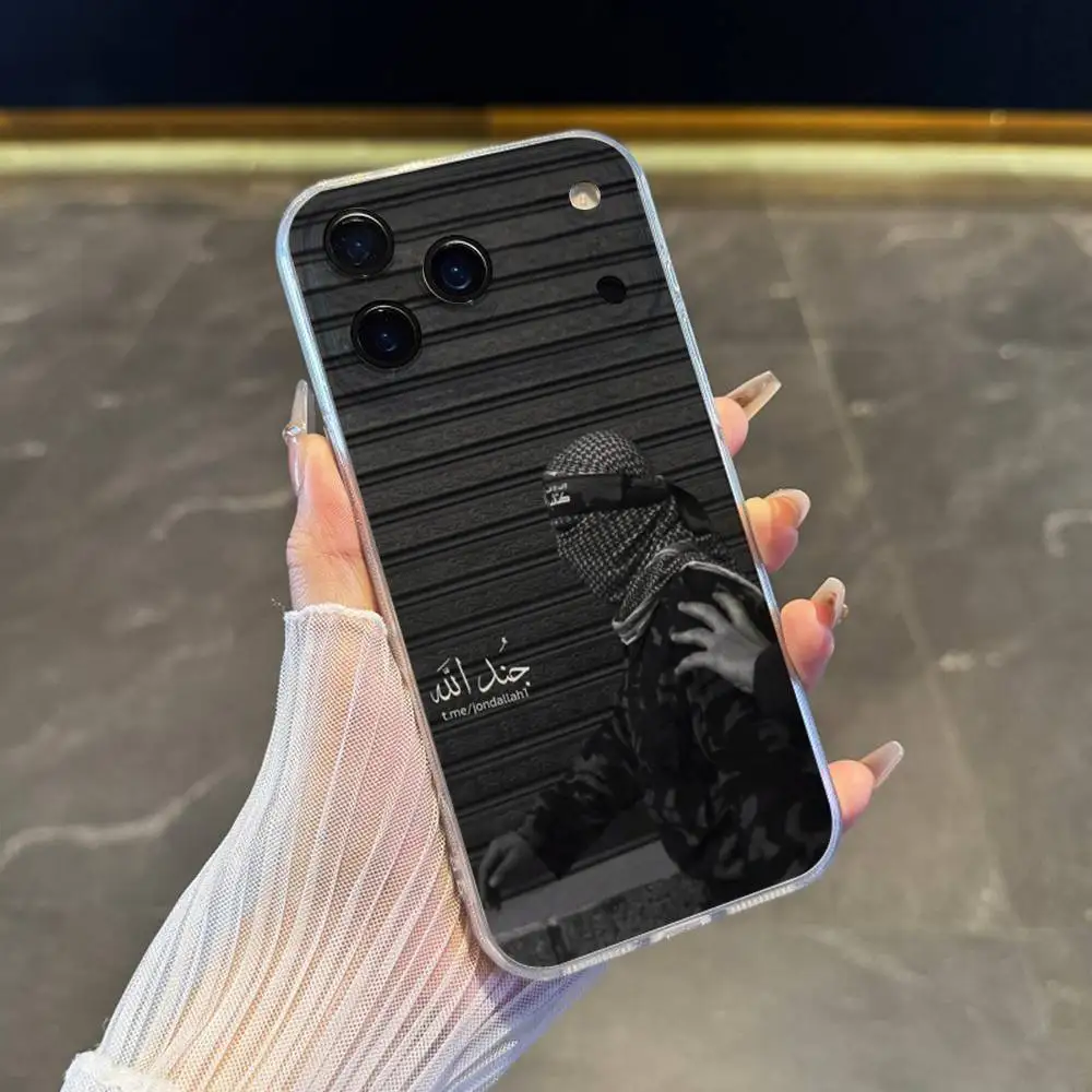 A-Abu O-Obaida Phone Case For iPhone 17,16,15,14,13,12,11 Pro,Max,Plus,X,XS,XR,SE4,E Mini Transparent Soft Cover