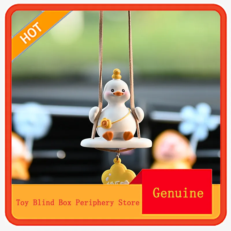 

Cute Swing Duck Car Air Freshener Rearview Mirror Hanging Pendant Car Interior Ornament Fragrance Charm Perfume Decor For Girls