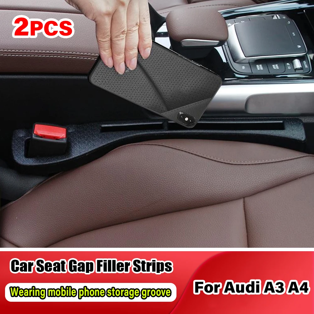 

Car Seat Gap Filler Organizer Leak-proof Seat Side Seam Plug Filling Strip For Audi A1 A3 A4 A5 A6 A7 TT Q3 Q5 Q7 S3 S5 SLine S6