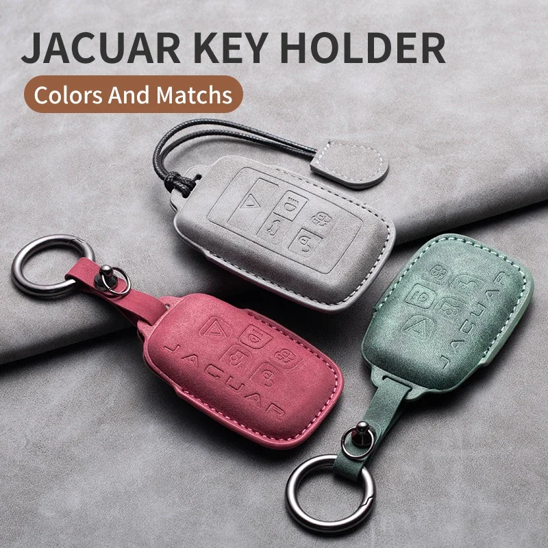 

Leather Car For Jaguar Remote Key Case Cover XF XJ XE XJL XF for Land Rover Range Rover Sport Evoque Freelander Auto Key Shell