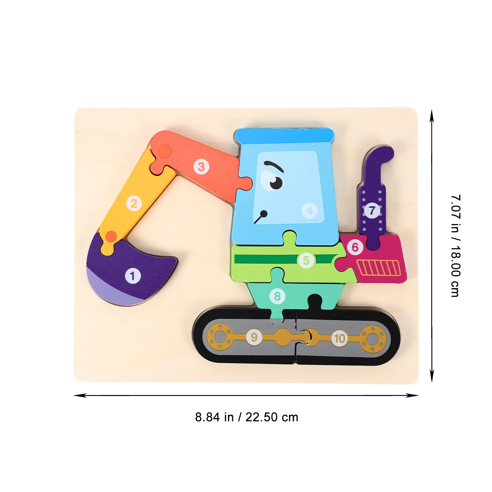 1 مجموعة 1 مجموعة حفارة الكرتون التعليمية الإدراك تعلم خشبية التفاعلية الصغار التعليمية المحمولة الخشب الألغاز ل