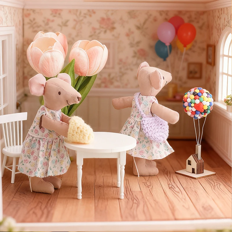 

Тканевые аксессуары для кукольного домика ручной работы, украшения для игрушечного дома и миниатюрных сцен, идеально подходят в качестве подарков на Рождество или Новый год.