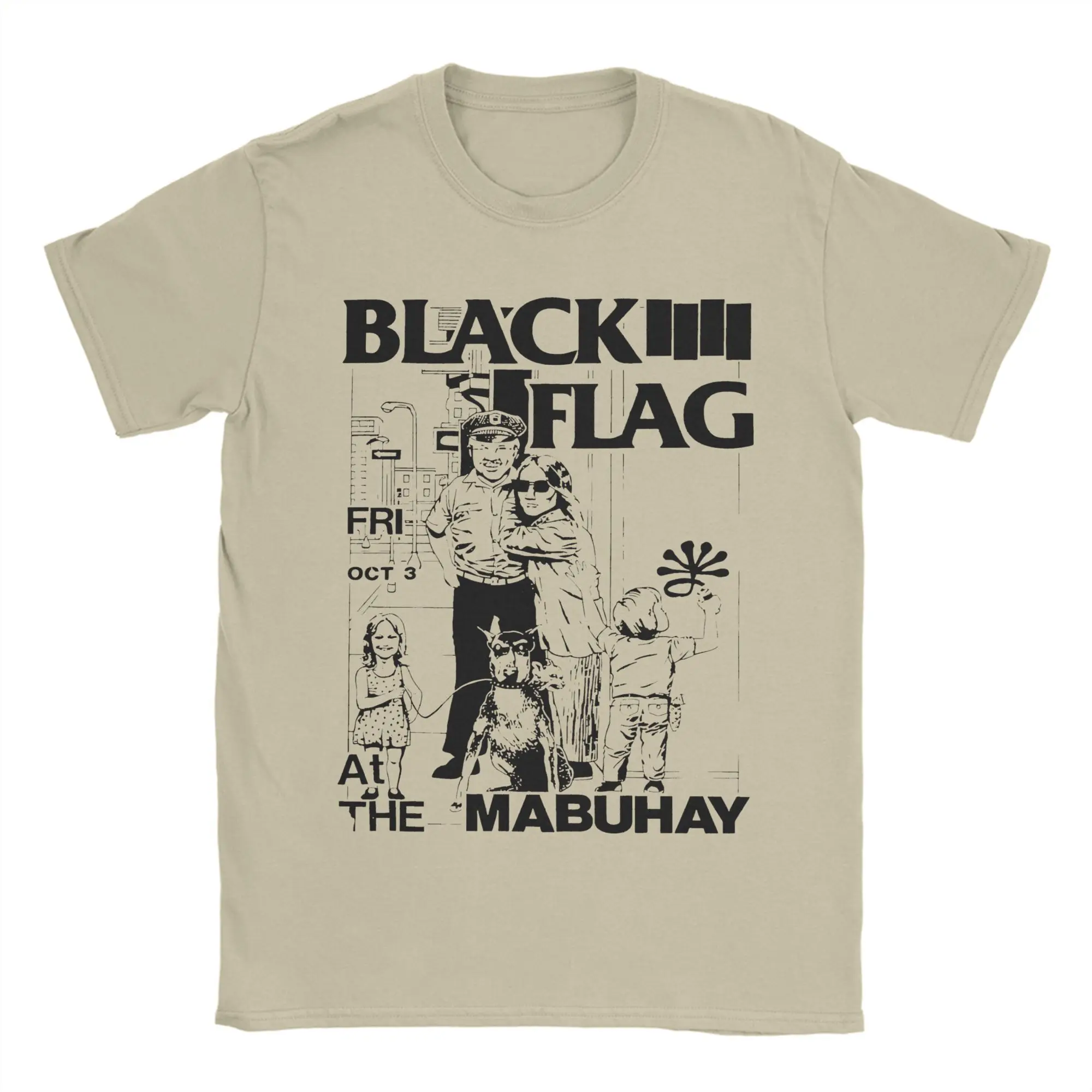 

Men Women's Black Flag Mabuhay T Shirts Cotton Clothing Vintage Short Sleeve O Neck Tee Shirt Printed T-Shirt