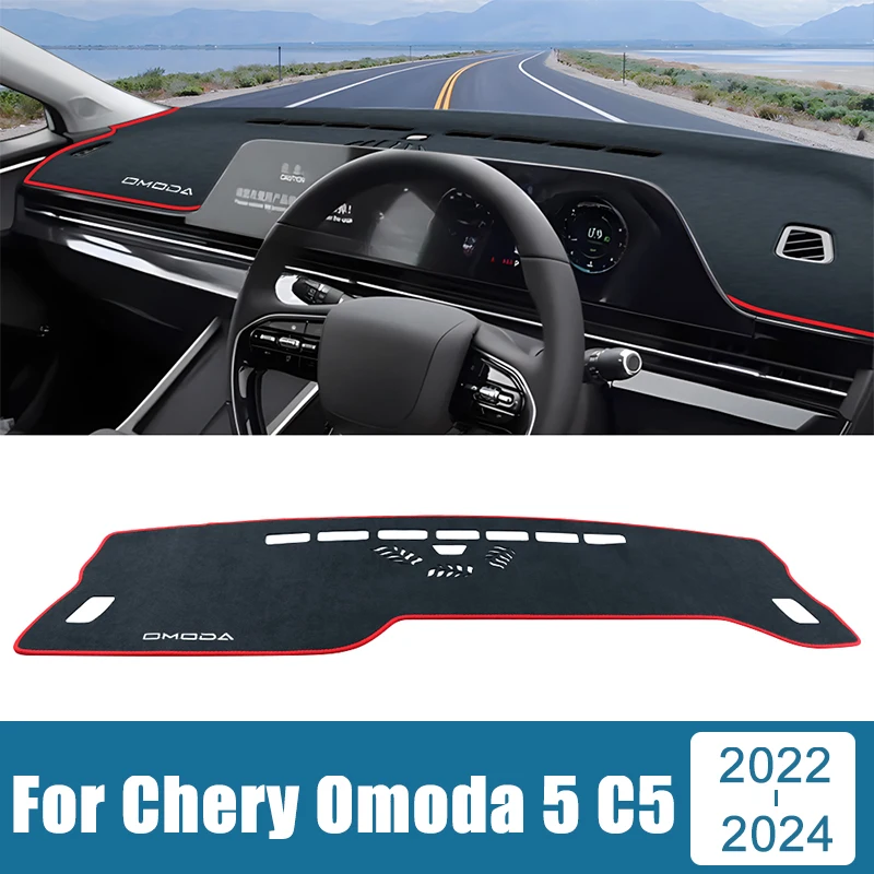 

Car Accessories For Chery Omoda 5 C5 FX 2022 2023 2024 Dashboard Cover Avoid Light Pad Sun Shade Anti-UV Carpets Non-Slip Mat