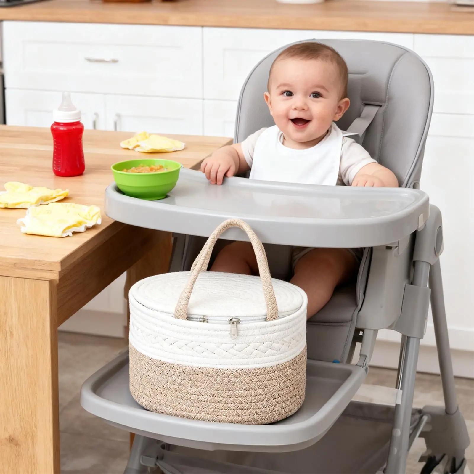 Детский органайзер-корзина, большой съемный многофункциональный пеленальный столик, органайзер для хранения для путешествий, уличного автомобиля, ванной комнаты, прикроватная тумбочка