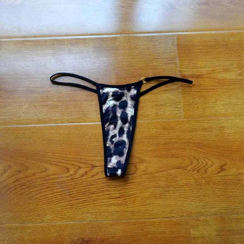 3pcs Animals Skin Printed Women Sexy Mini Thong Briefs Seamless Panties Female Bikini Underwear G-string T-back