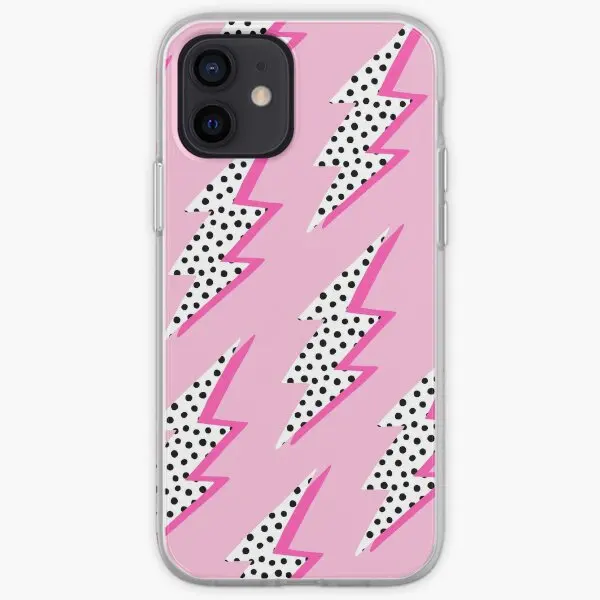 Pink Lightning Bolt Iphone Tough Case  Phone Case Customizable for iPhone 11 12 13 14 Pro Max Mini 6 6S 7 8 Plus X XS XR Max