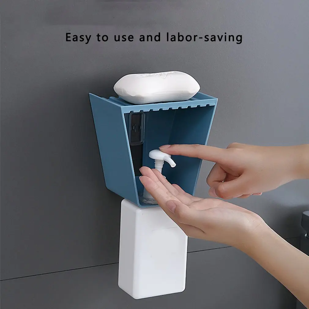 Organizador de baño montado en la pared, estante para botella de champú, Gel de ducha, soporte para jabón líquido, estantes autoadhesivos, colgador