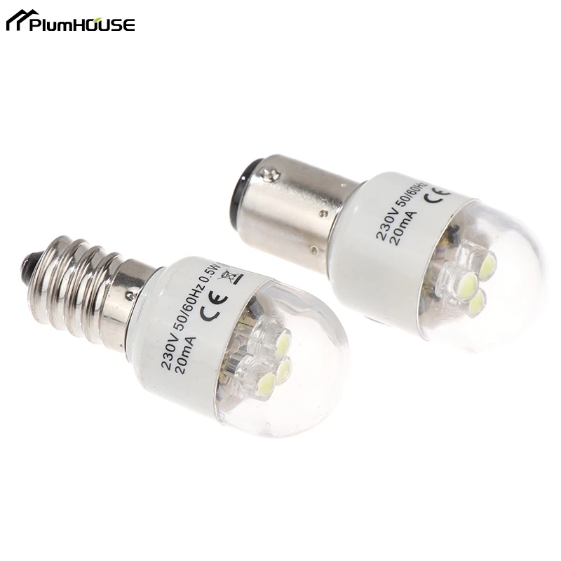 Sewing LED Bulb BA15D/E14 Light Illuminate 0.5W AC 190-250W Lamp Home Sewing Machine