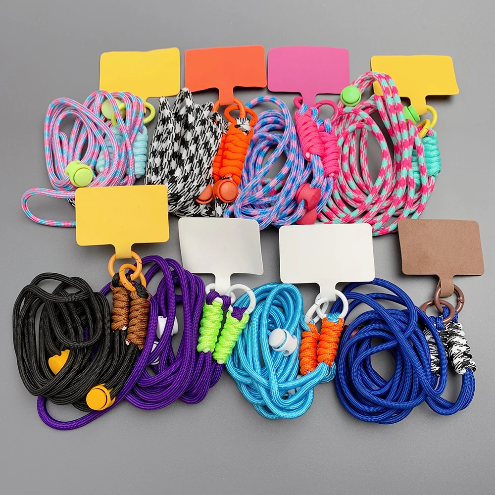 Cute Phone Lanyard Adjustable Diameter Outdoor Universal Case Crossbody Shoulder Card Neck Cord Clip Hang Anti-lost Wrist Strap