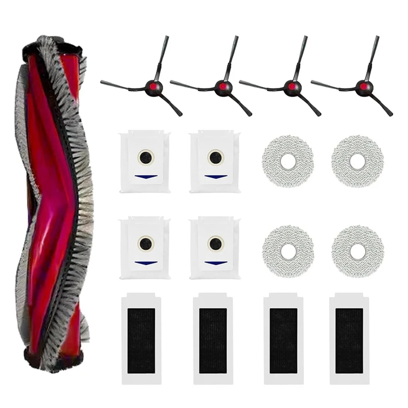 Dla Ecovacs Debot T30 Pro / T30 Pro Omni / T30 Max / Yeedi M12 Pro + główny filtr ścierka do mopa worki do odkurzacza
