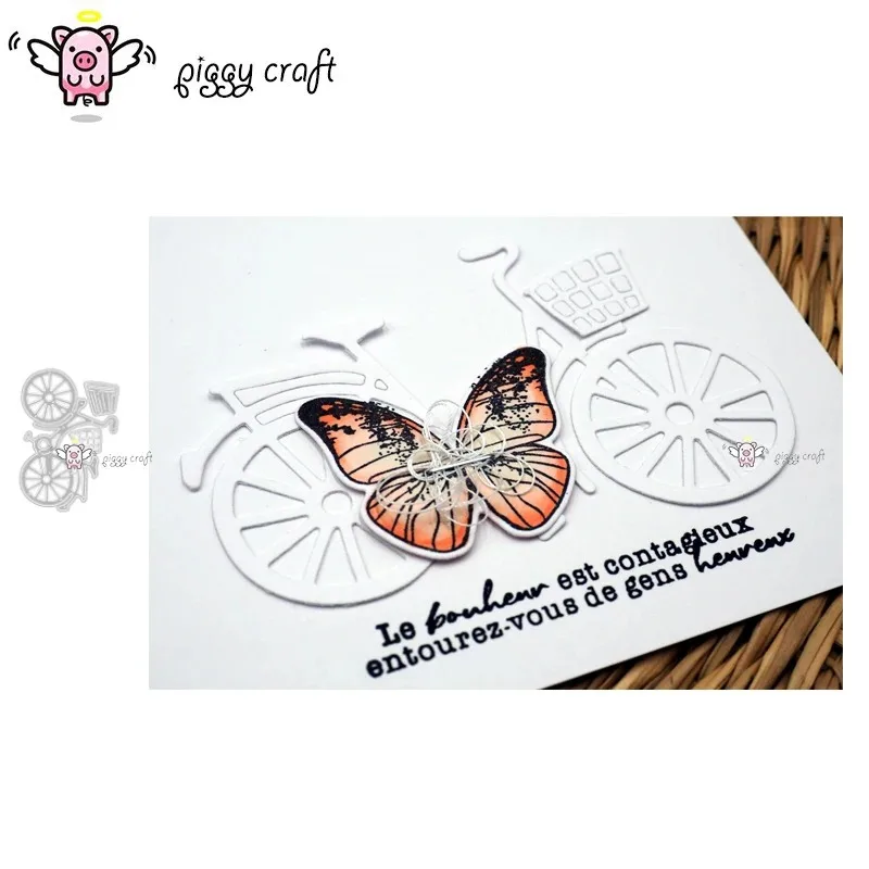 1pc Piggy Craft metal cutting dies cut die mold Bicycle decoration Scrapbook paper craft mold blade punch stencils dies