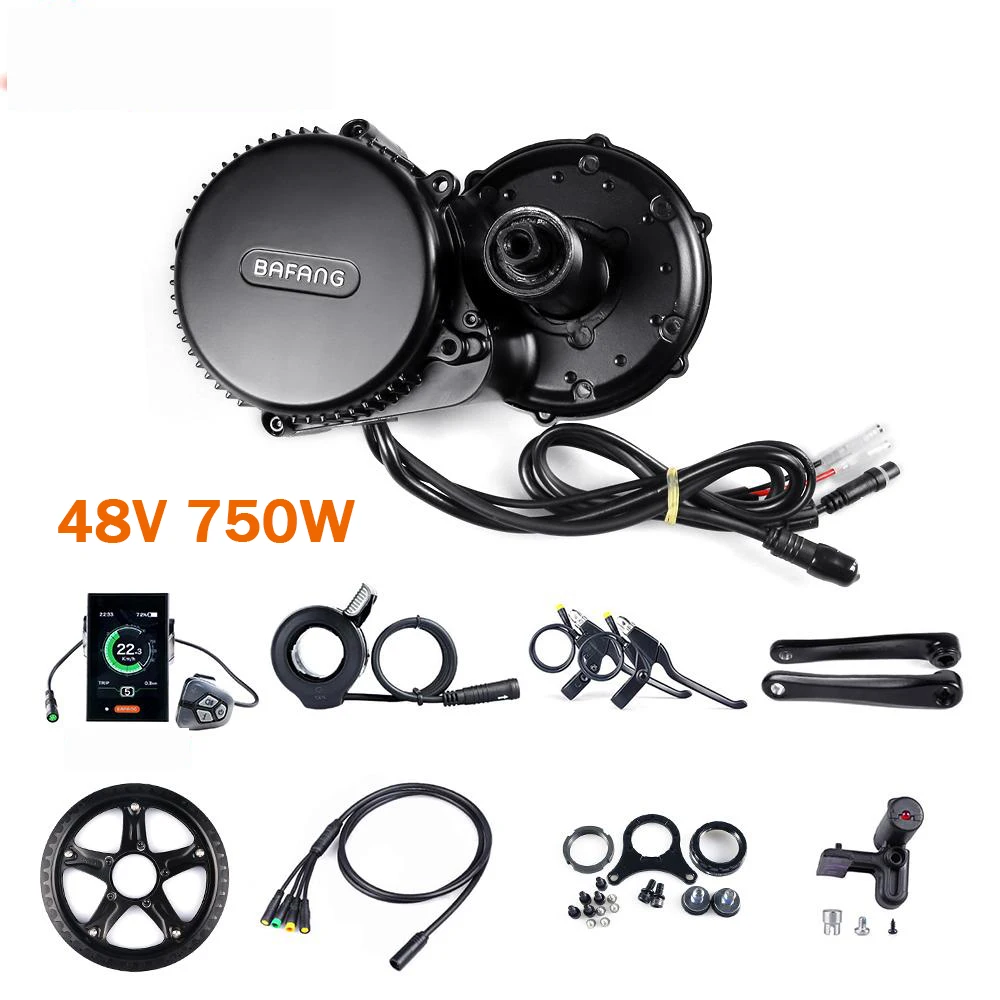 Bafang M325 M215 Mid Drive Motor Conversion Kit 48V 750W Brushless for 68MM 8Fun BBS02B  Electric Bicycle Motor